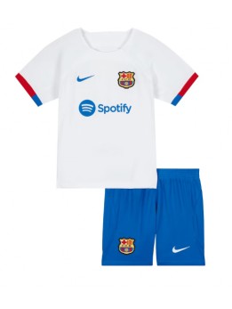 Barcelona Dječji Gostujuci Dres kompleti 2023-24 Kratak Rukavima (+ kratke hlače)